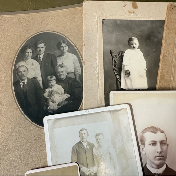 Vintage Cabinet Card Lot 10 Piece Antique Pictures Photographs - Picture 6 of 10